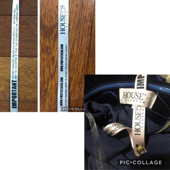 House of CB London “Careda” Velvet Mesh  Dress. - Picture 7 of 8